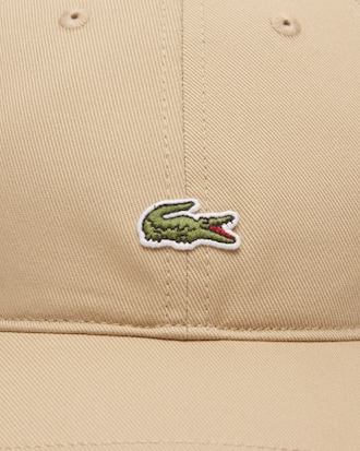 Casquette unisexe unie Lacoste en twill de coton biologique