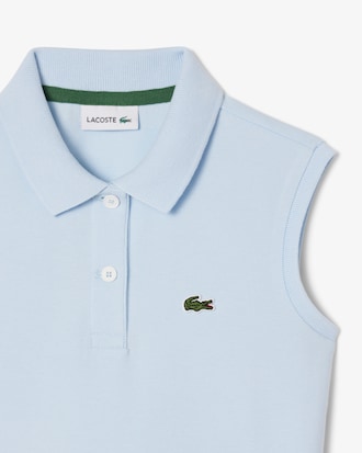 Kids' Sleeveless Stretch Piqué Polo Dress