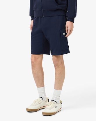 Men's Cotton Fleece Cargo Shorts