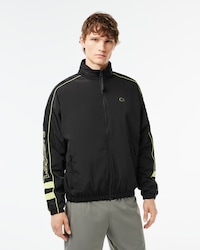Men's Contrast Details Water-Resistant Zip-Up Jacket