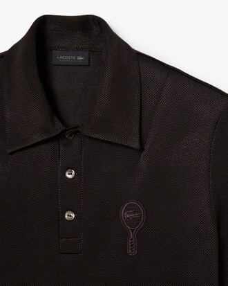 Men's Runway Regular Fit Satin Piqué Polo