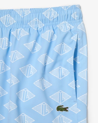 Men’s Two-Tone Monogram Swim Trunks