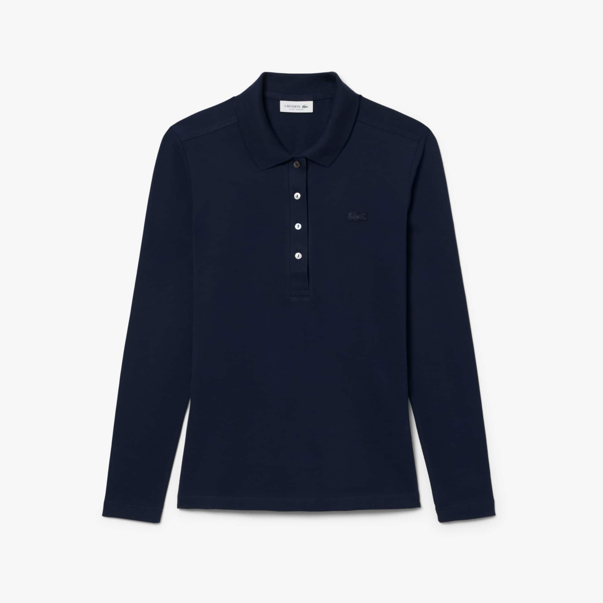 Women's Slim Fit L.12.D Stretch Mini Piqué Polo - Polo Shirts