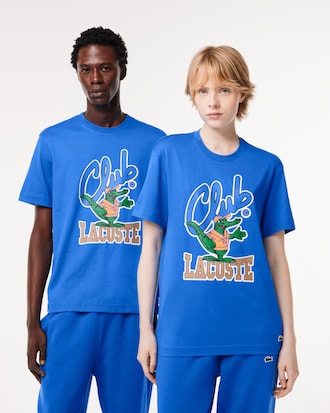 Playera relaxed fit con estampado de la marca