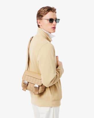 Bolso satchel con solapa y clip The Blend para hombre