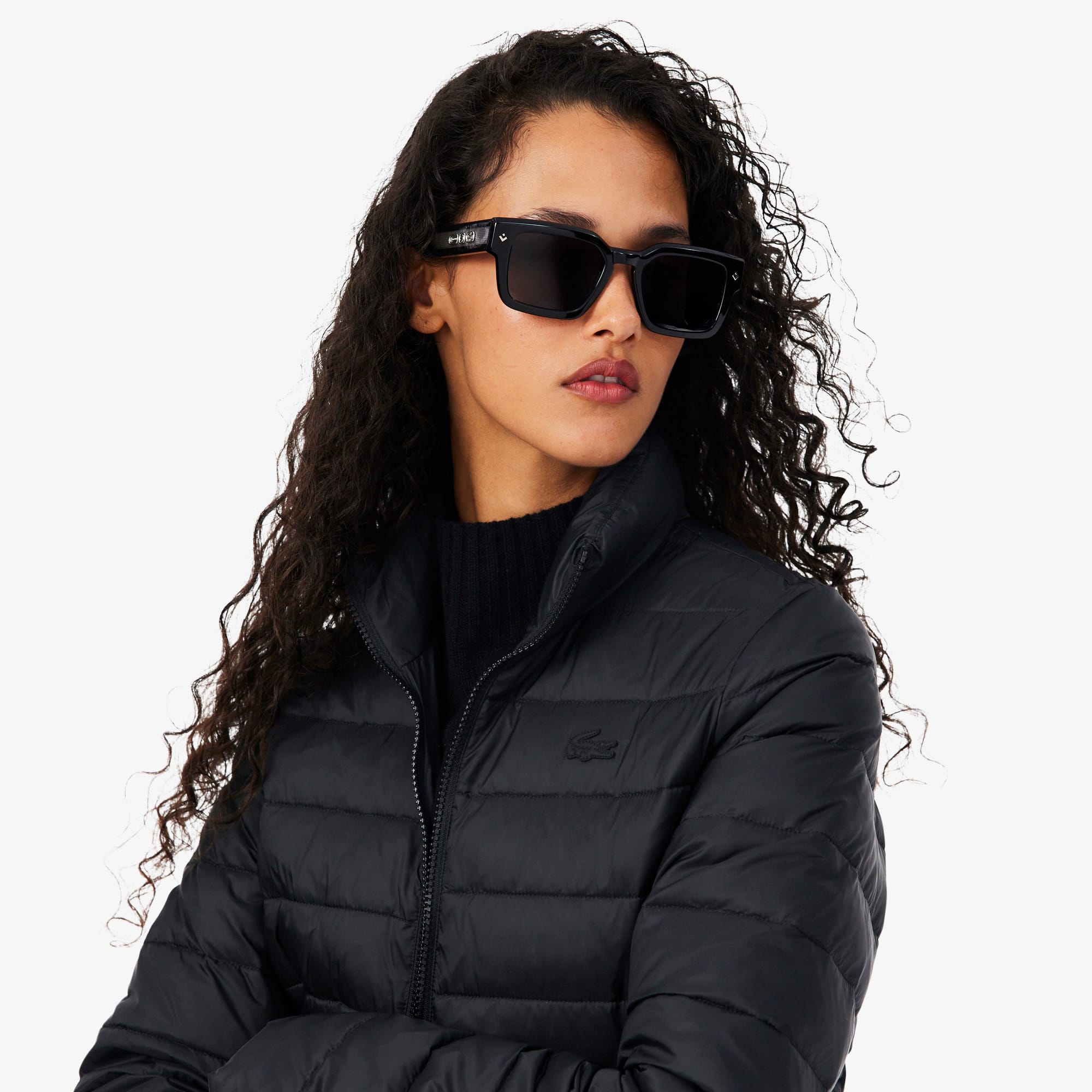 Water-Repellent Quilted Puffed Jacket