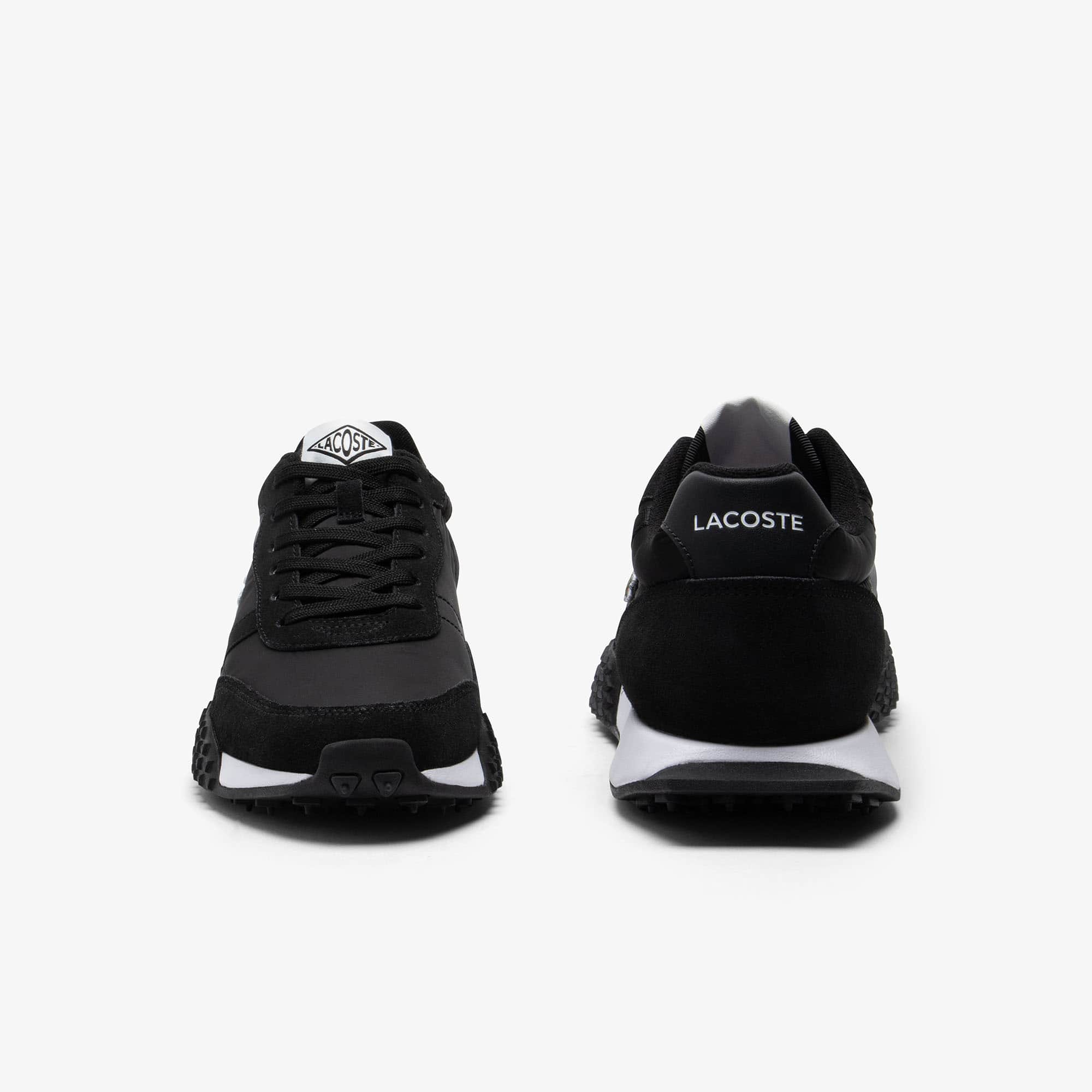 スニーカー LACOSTE Men Sneakers E01505 02H Black Men's Misano Strap Leather and Synthetic Sneakers - Sneakers
