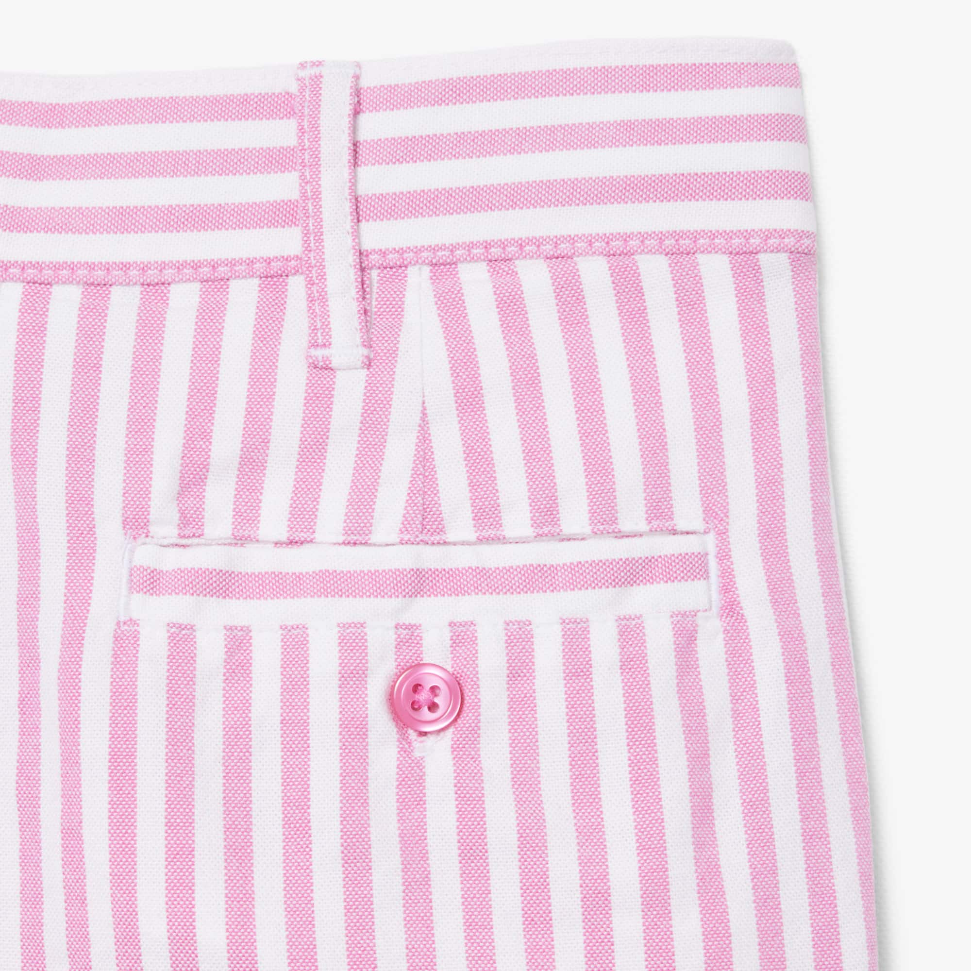 Stretch Oxford Striped Bermuda Shorts