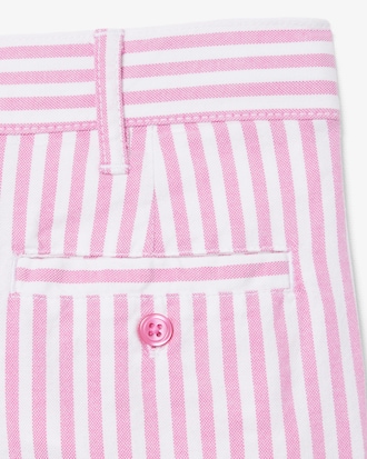 Stretch Oxford Striped Bermuda Shorts