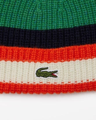 Women's Wool Striped Beanie