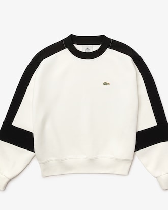 Sweatshirt Lacoste L!VE avec empi&egrave;cements graphiques