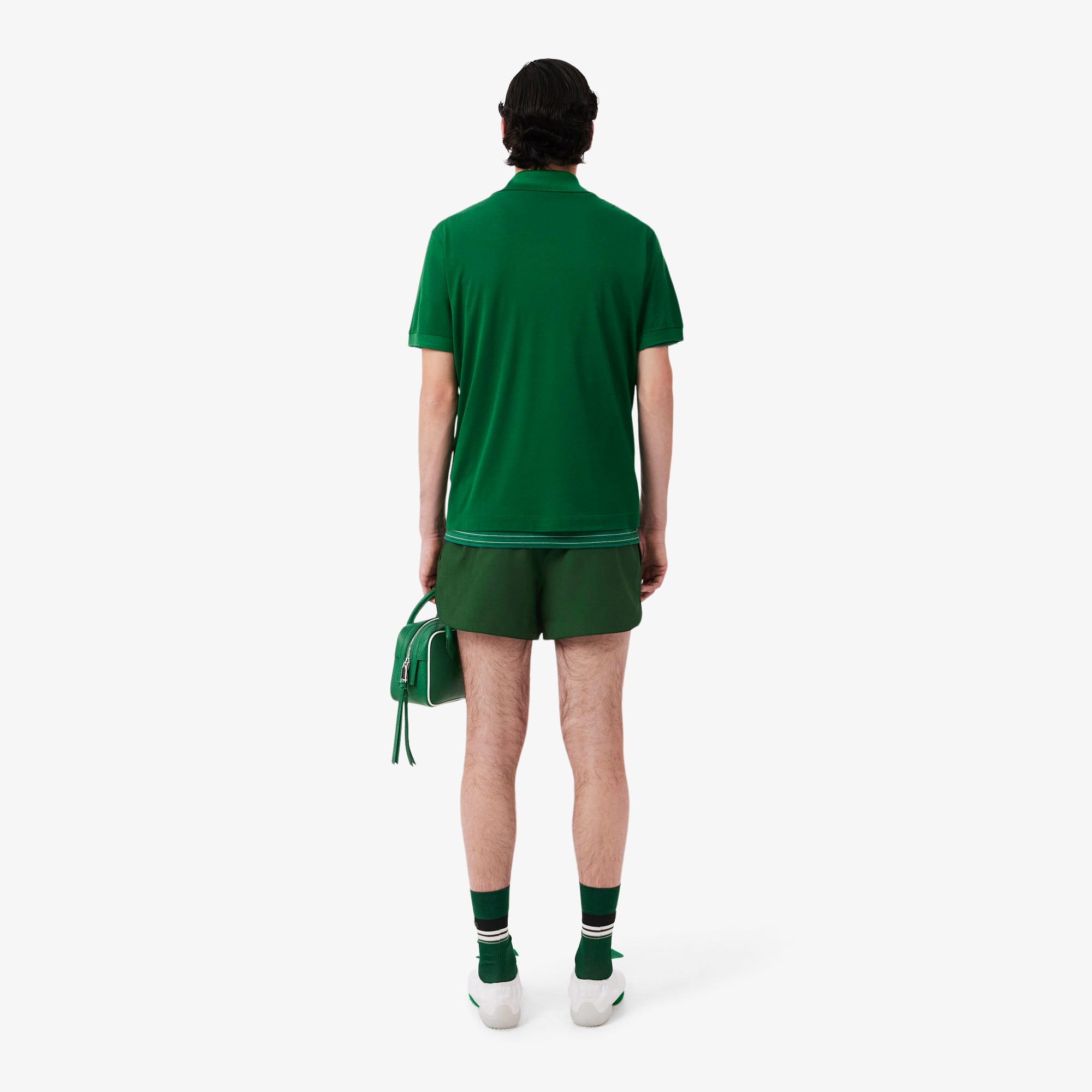 Runway Trim Accent Wool Shorts