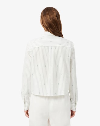 Camisa de Popelina Jacquard Regular Fit