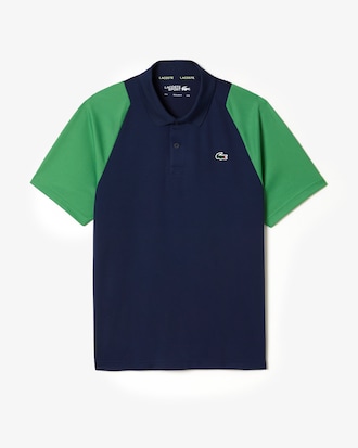 Polo homme Lacoste Tennis en polyester recycl&eacute;
