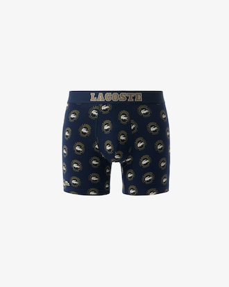 Men's Printed Stretch Cotton Boxer Briefs