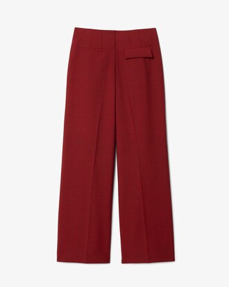 Runway Straight Fit Tailored Wool Pants