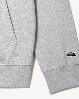 Sudadera Con Capucha Y Cierre De Felpa No Cepillada Para Hombre