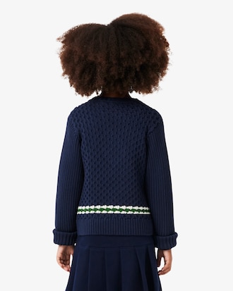 Girls' Cotton V-Neck Sweater Vest