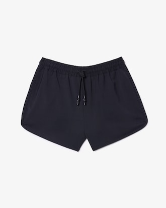 Shorts ajustables de sarga de lana resistente