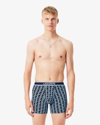Men's 3-Pack Monogram Print Boxer Briefs