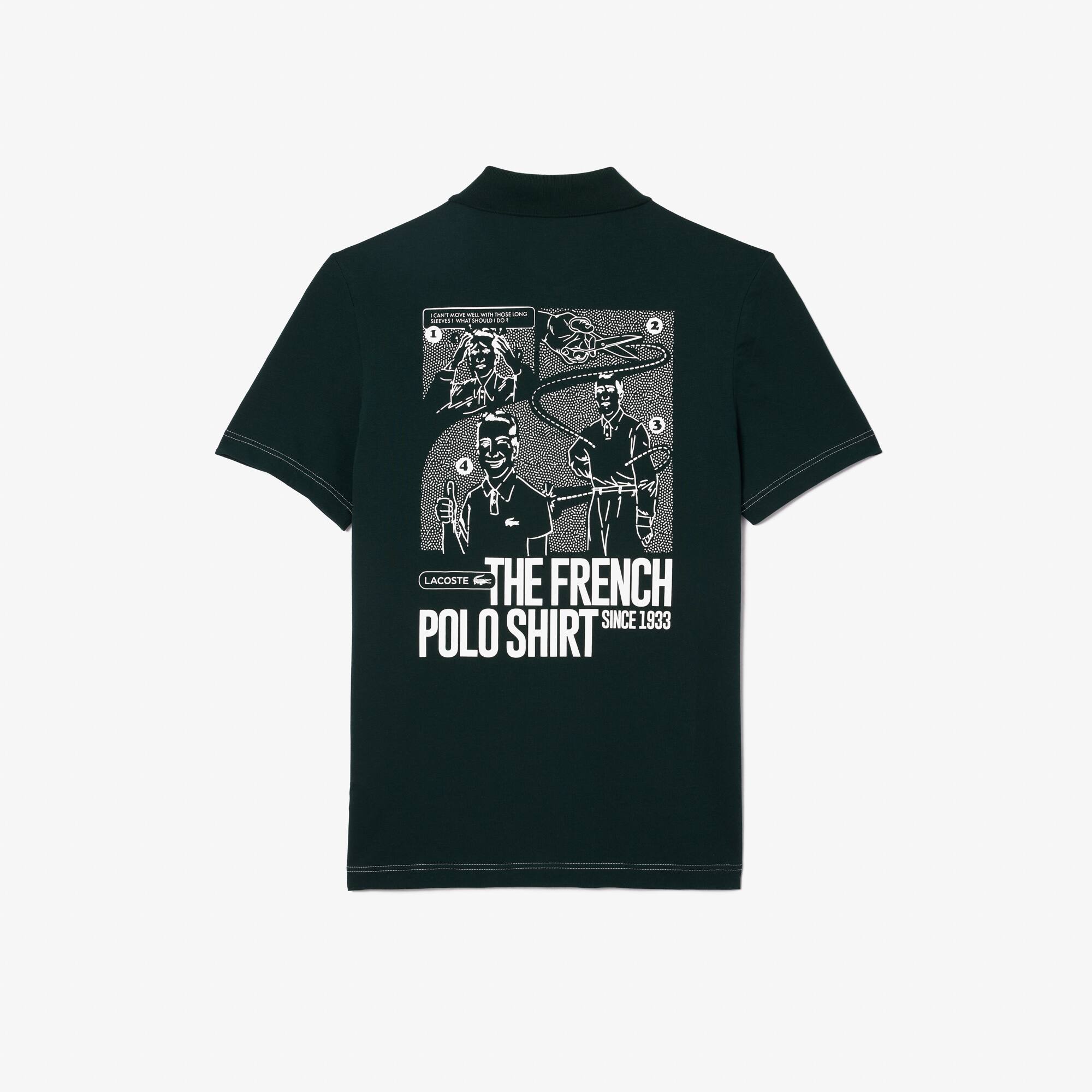 Men's Regular Fit Lacoste Movement Printed Polo - Polo Shirts