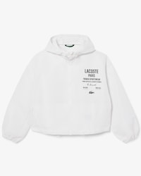 Chamarra corta con gorro y Cierre para mujer