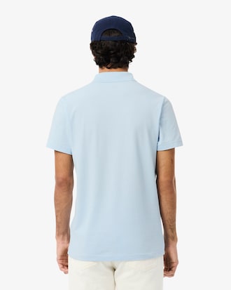 Polo regular fit en coton m&eacute;lang&eacute;