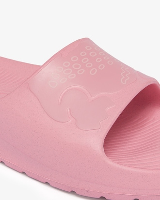 Women's Croco 2.0 Logo Strap Slides