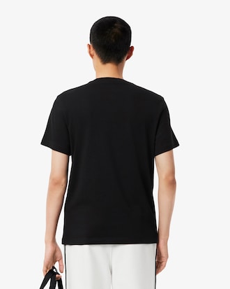 Playera De Punto De Algod&oacute;n Con Ribete De Logo Para Hombre
