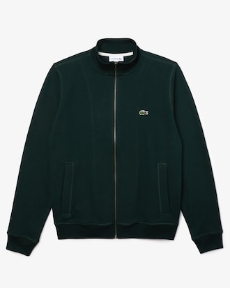 Men's Zip-Up Piqué Fleece Jacket