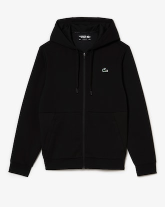 Men's Classic Fit Mesh Panels Zip-Up Sweatshirt