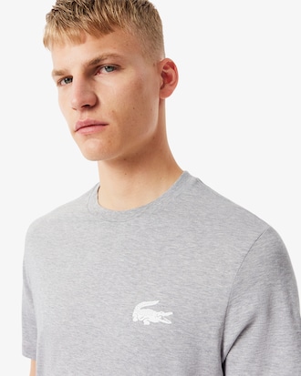 Men's Crocodile Print Cotton Undershirt