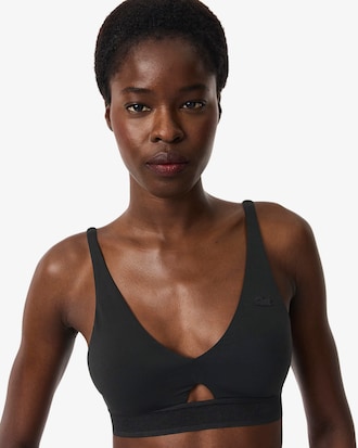 Perforated Band Microfiber Bra
