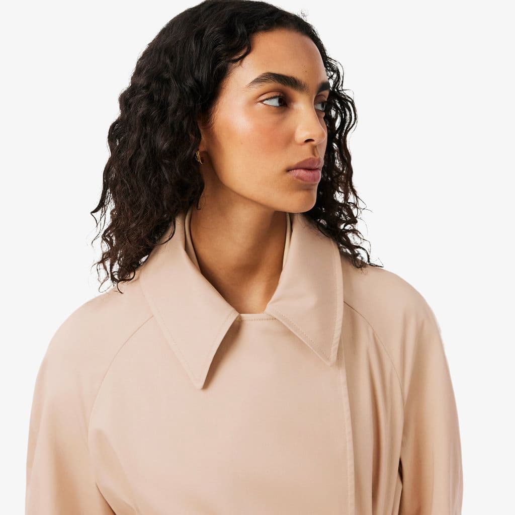 Oversized Water-Repellent Trench Coat - Organic Cotton - New In