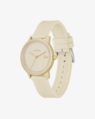 Montre 3&nbsp;aiguilles Lacoste.12.12 Go silicone champagne