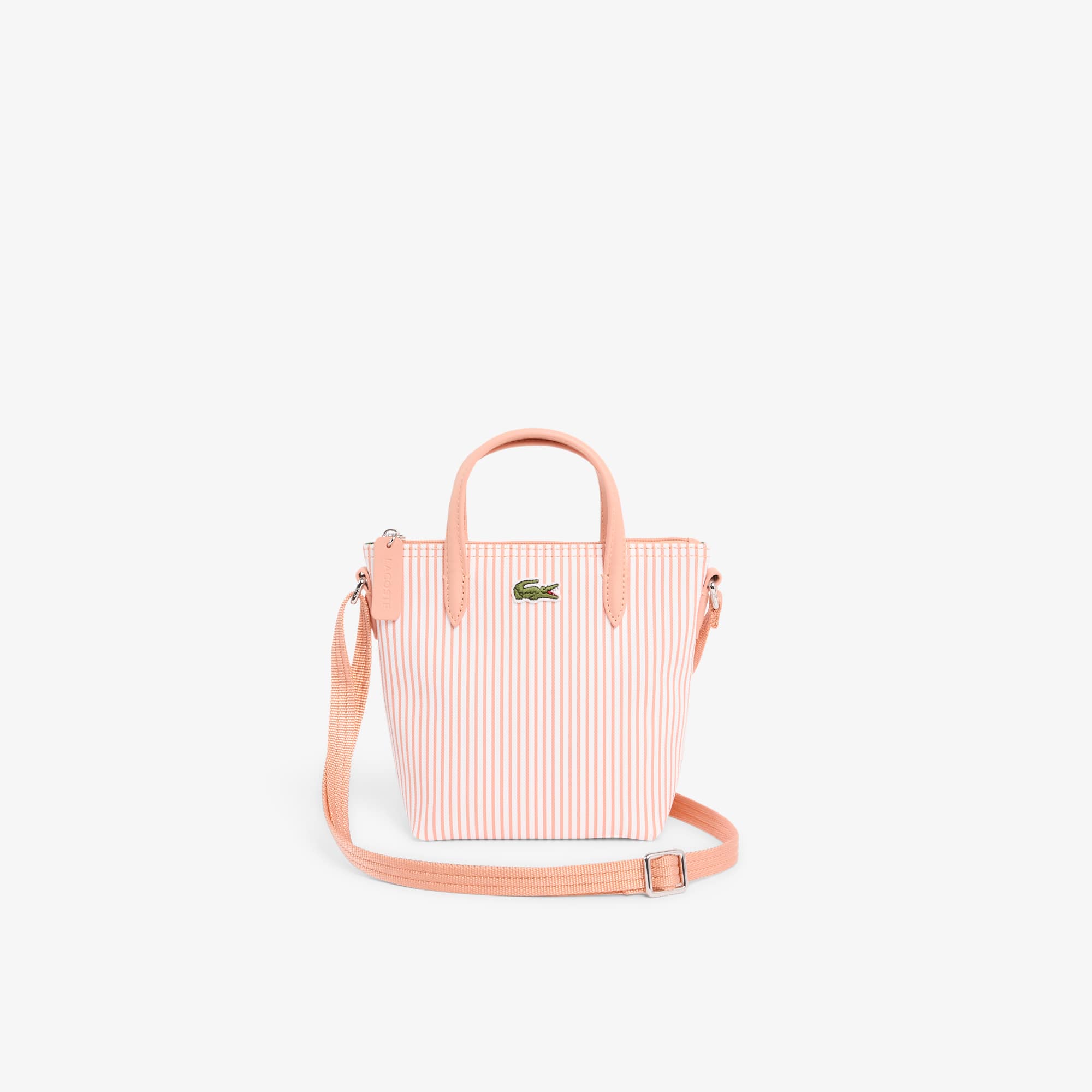 Lacoste Mini Striped L.12.12 Concept Tote - One Size In Pink