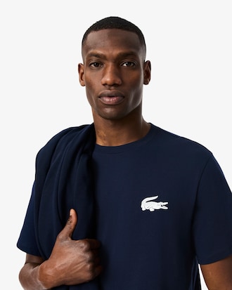 Men's Crocodile Print Cotton Undershirt