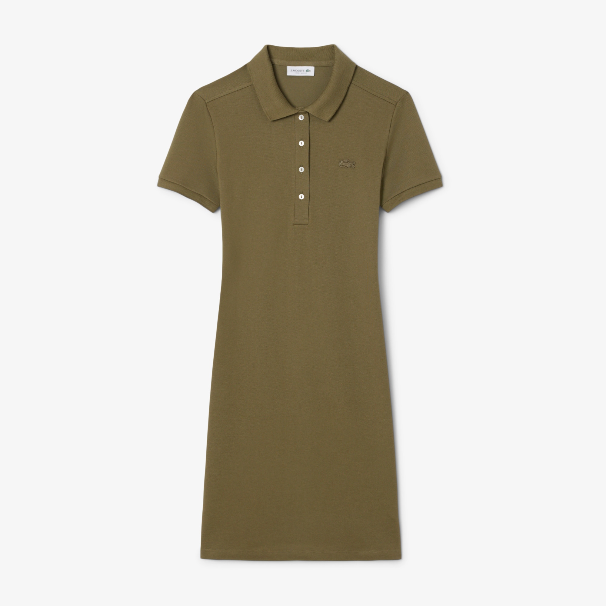 Women's Slim Fit Stretch Mini Piqué Polo Dress - Dresses