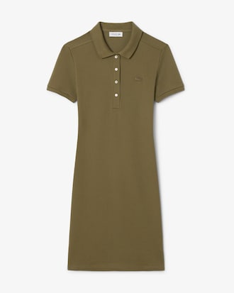 Women's Slim Fit Stretch Mini Piqu&eacute; Polo Dress