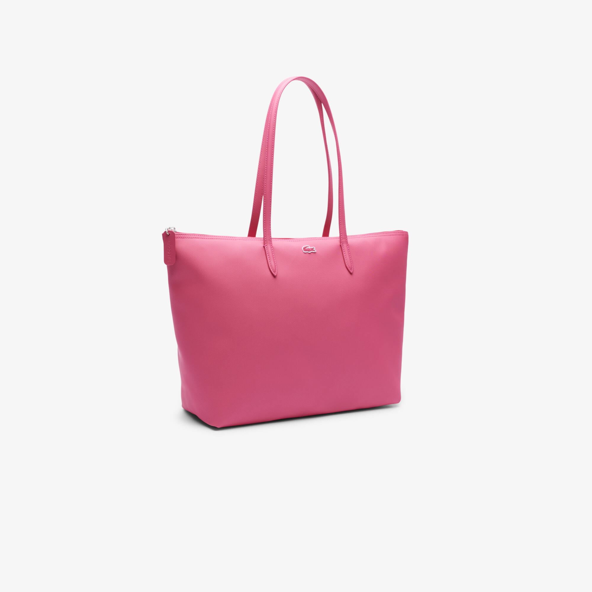 ★LACOSTE★ Women's L1212 Concept Small Shopper Bag Pink NF2 ☆LACOSTE☆ Women's L1212 Concept Small Shopper Bag Pink NF2