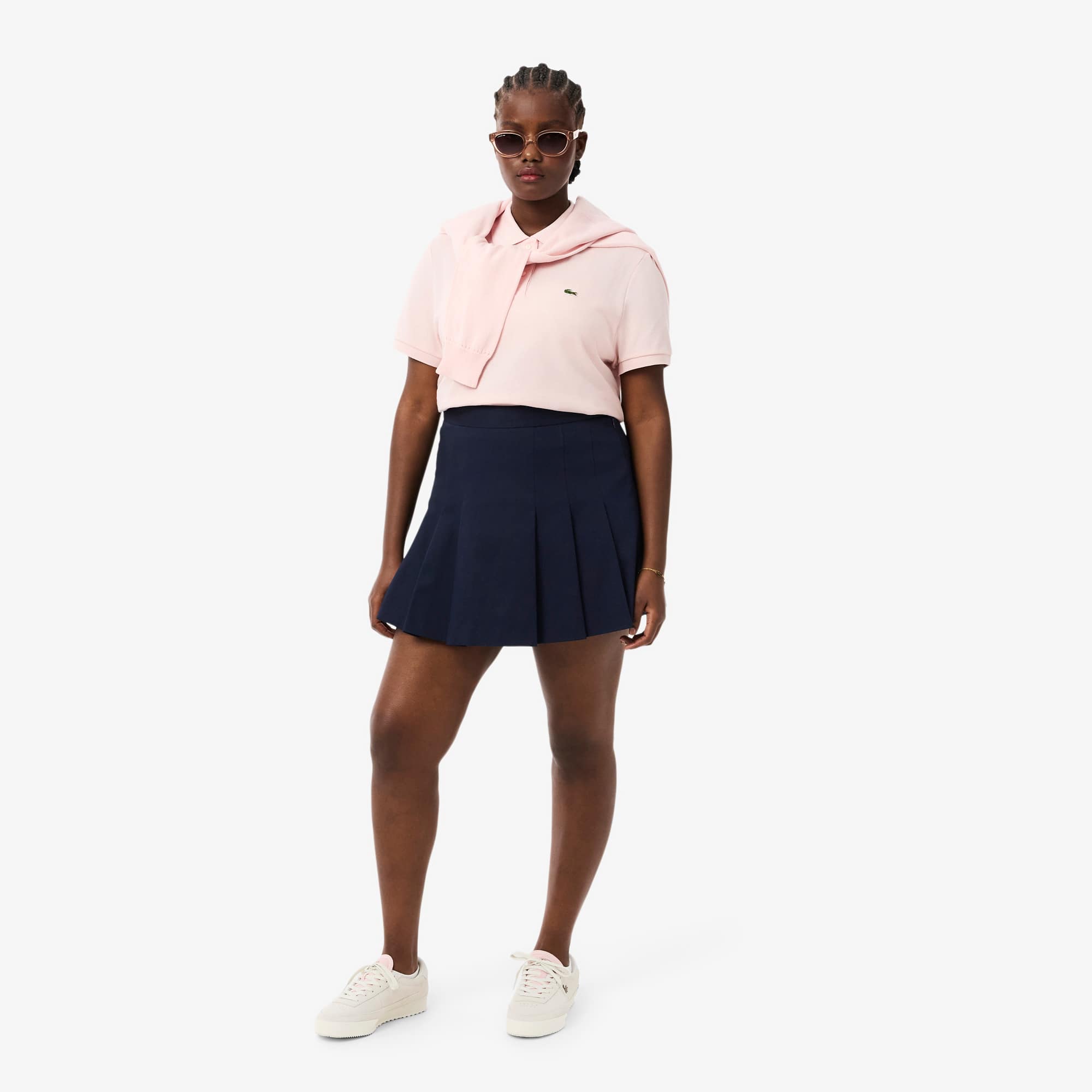 ラコステ　スカート Women's Short Stretch Cotton Pleated Skirt - Shorts & Skirts - New