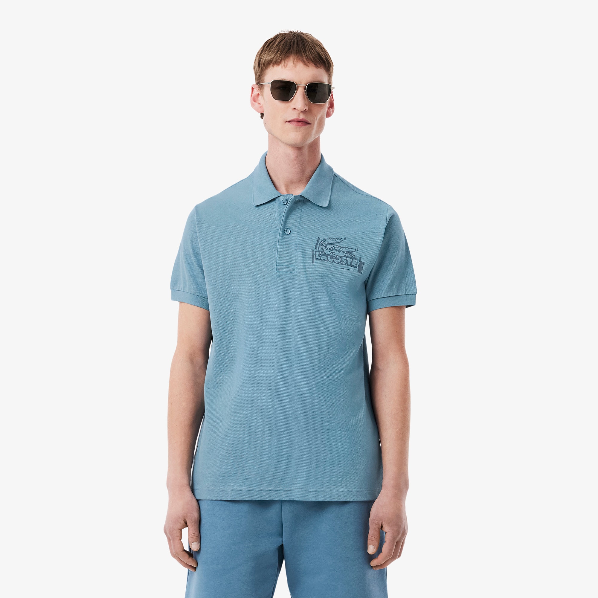 Men's Classic Fit Printed L.12.12 Polo - Polo Shirts - New