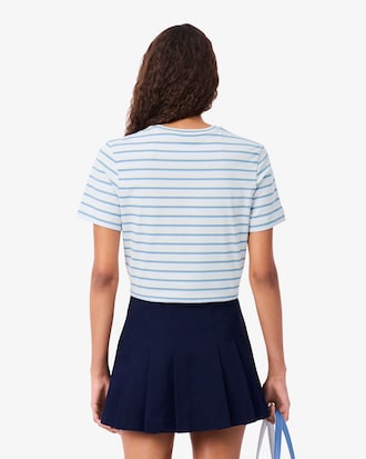 Playera De Maillot De Rayas Femenina