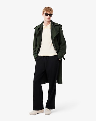 Polo de algod?n de corte ajustado para hombre