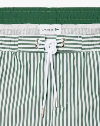 Men's Striped Swim Trunks