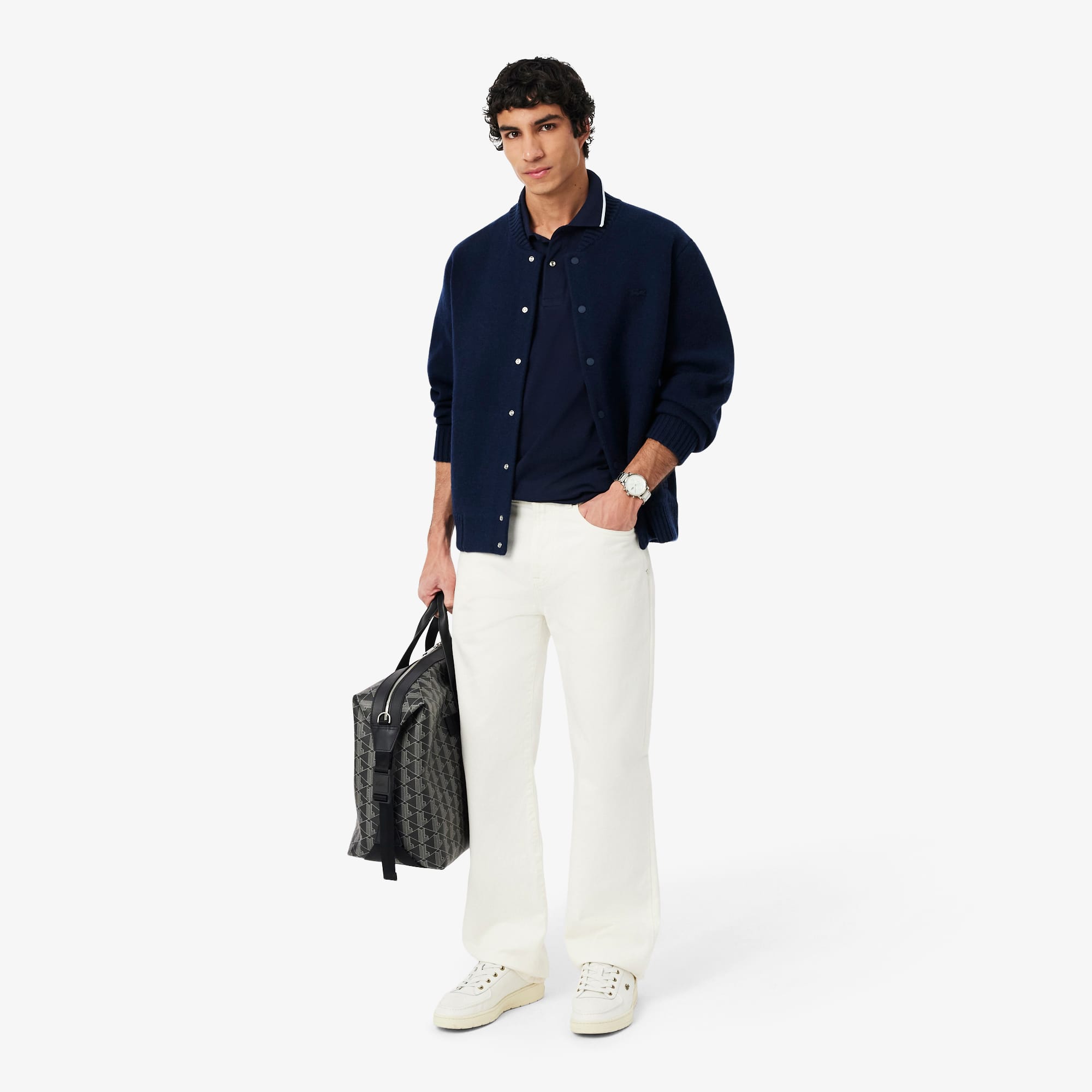 Men's Merino Wool Jersey Bomber Jacket - Sweaters & Sweatshirts