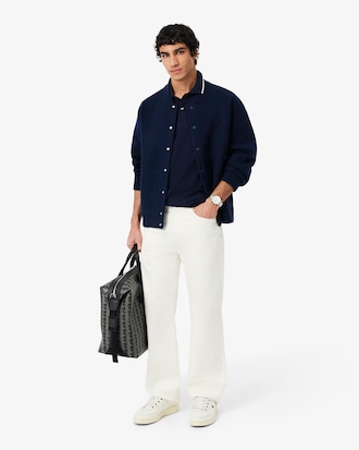 Men's Merino Wool Jersey Bomber Jacket