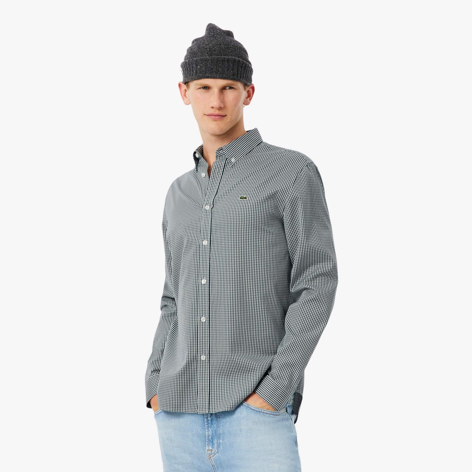 Lacoste Men's Regular Fit Checked Cotton Shirt