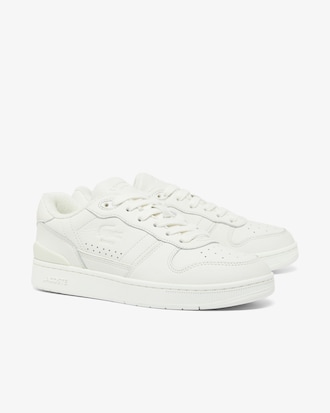 Sneakers de deporte de piel con clip en T para mujer