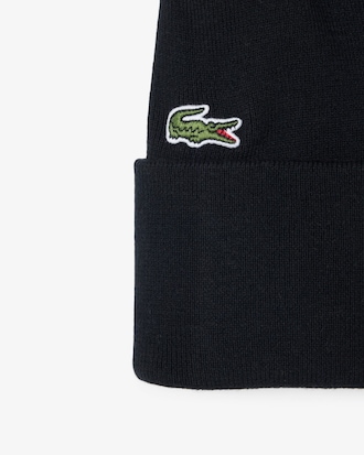 Embroidered Wool Blend Beanie